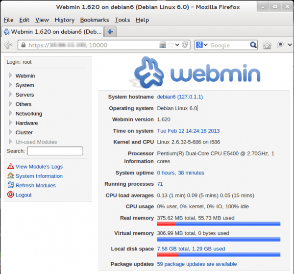 WEBMIN DEBIAN webmin debian: