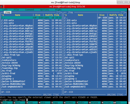 Midnight commander linux как пользоваться