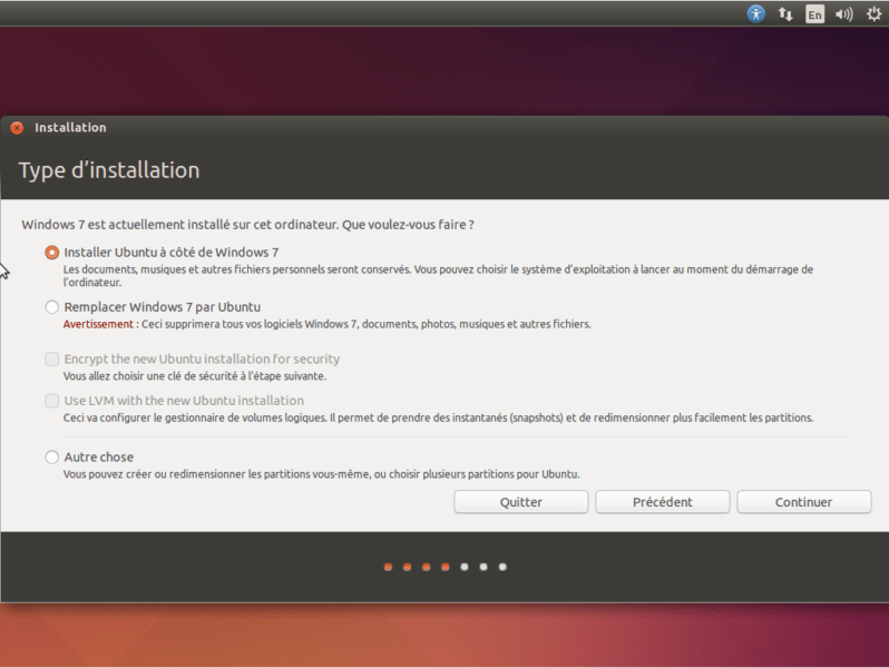 comment installer ubuntu 14.04 sur windows 7
