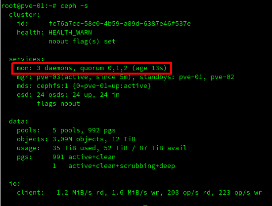 Proxmox Cluster Ceph Migration Version Vers Memo Linux