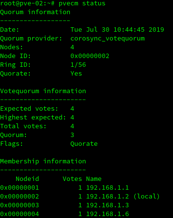 Proxmox Cluster Ceph Migration Version Vers Memo Linux